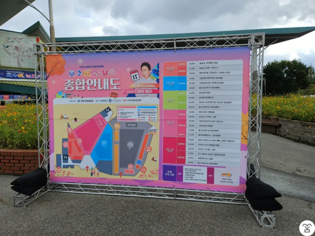 Comprehensive information map in front of Goyang Flower Exhibition Hall