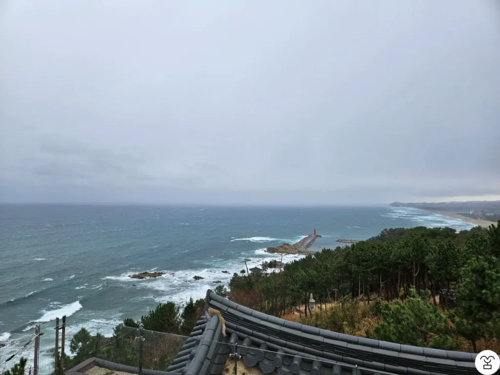 Naksan Beach seen from above